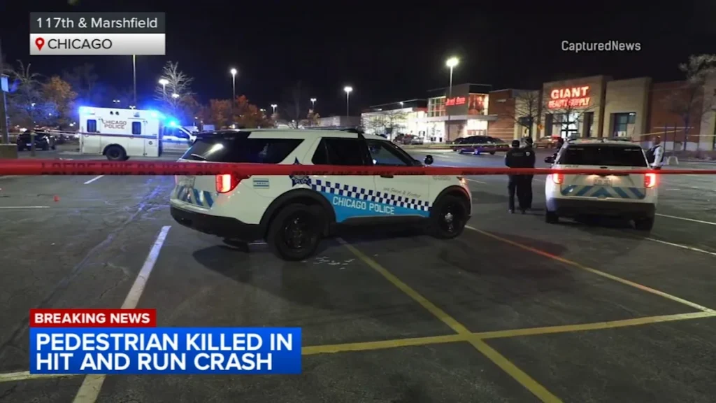 Hit-and-run driver kills pedestrian at Morgan Park shopping plaza, police say