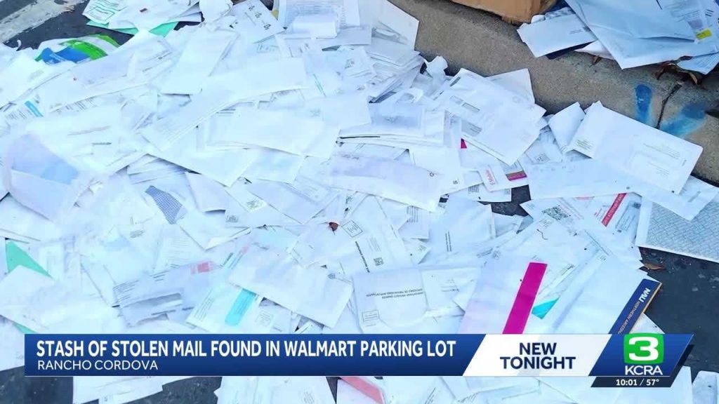 Stolen mail discovered in Rancho Cordova Walmart parking lot