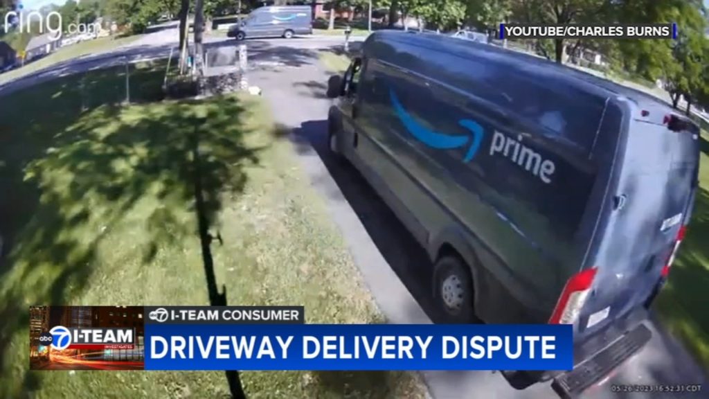 Northwest Indiana homeowner in dispute with Amazon over delivery trucks driving on his driveway