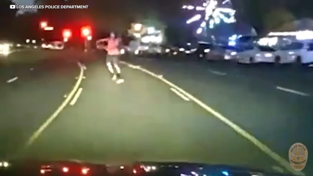 Video released of deadly crash involving LAPD cruiser, skateboarder in Highland Park