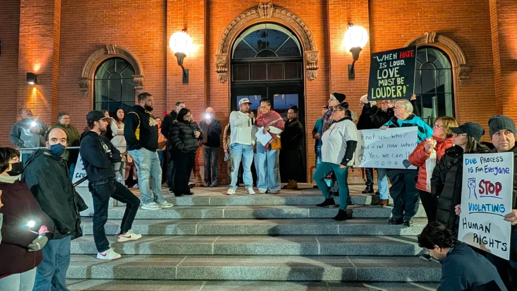 Vigil held in Fitchburg in the wake of disturbing ICE incident: ‘This is what community looks like’