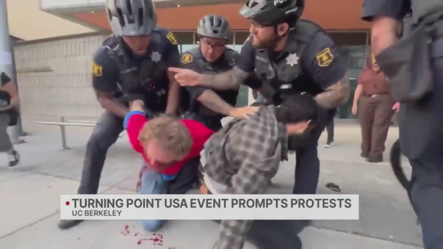 Turning Point USA event prompts protests at UC Berkeley