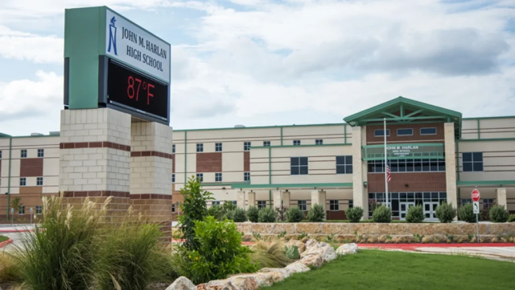 Gun found by student on grounds of Harlan HS property, district says