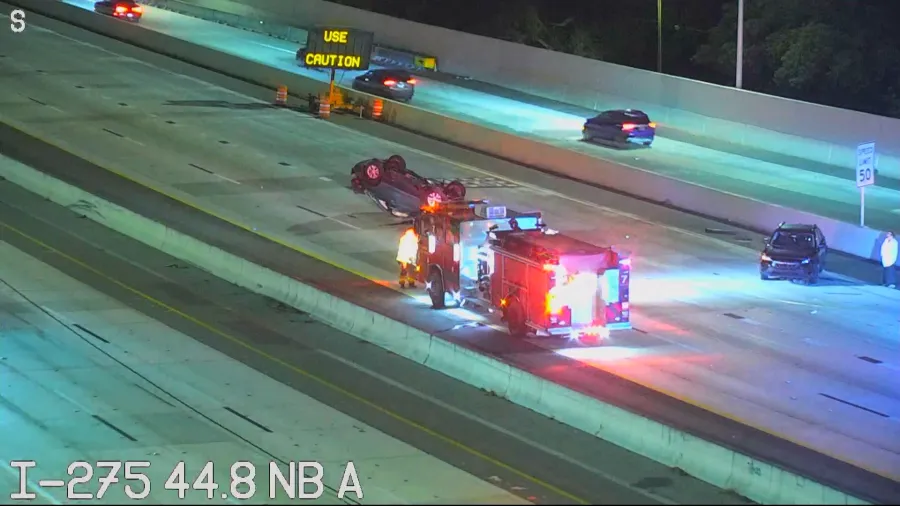 Tampa DUI driver flips SUV in I-275 crash at over 2x legal limit, FHP says