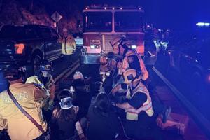 Twenty hospitalized after California church bus rolls