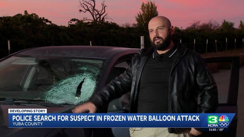 I was a random victim,’ California man injured by frozen water balloon thrown through windshield