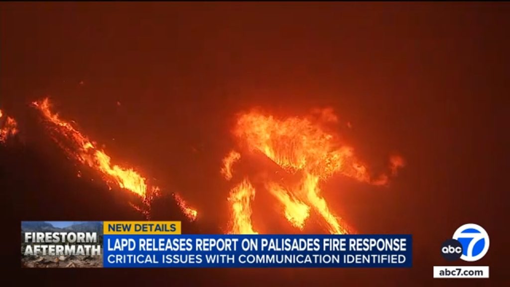 LAPD’s response to during Palisades Fire was marked by miscommunication, confusion, report says
