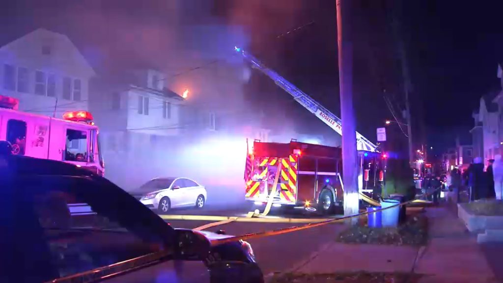 Fire rips through several homes in Roselle, New Jersey; 1 firefighter injured: officials