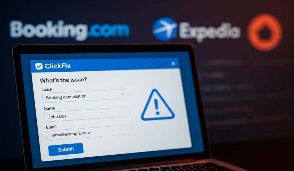 “I Paid Twice” Scam Infects Booking.com Users with PureRAT via ClickFix