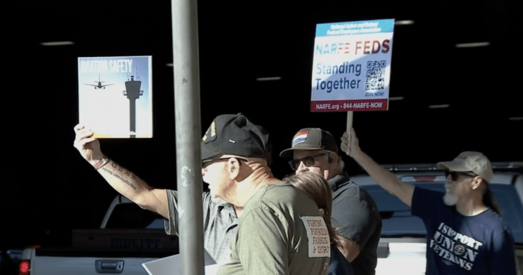 We still need to eat’: Unpaid FAA workers picket at Sky Harbor airport