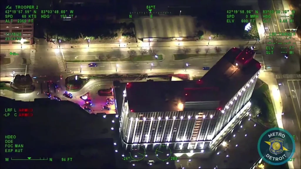 Watch: Wayne County man accused of leading police chase with stolen car before stopping at casino