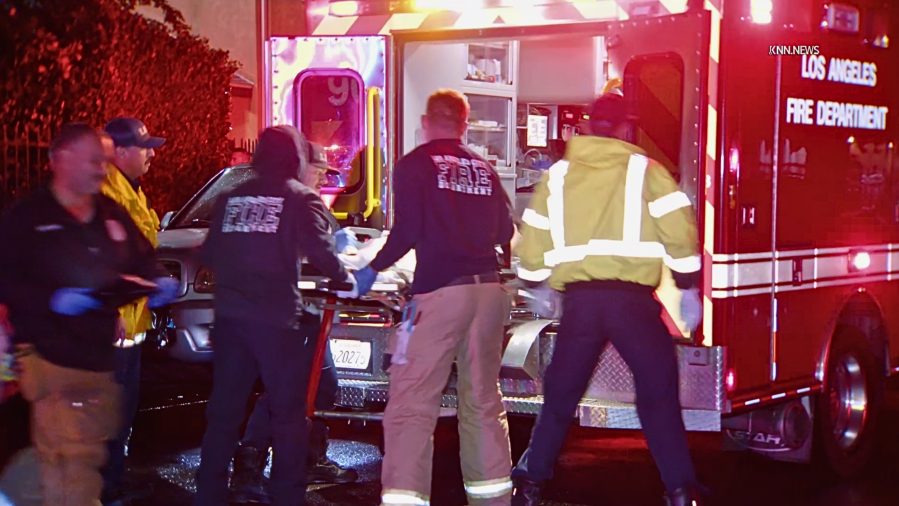 Man, woman stabbed in violent Los Angeles home invasion