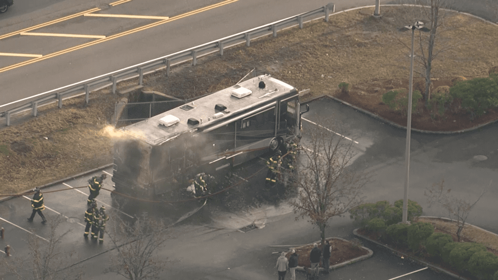 Fire in North Shore RV sends smoke billowing into the sky