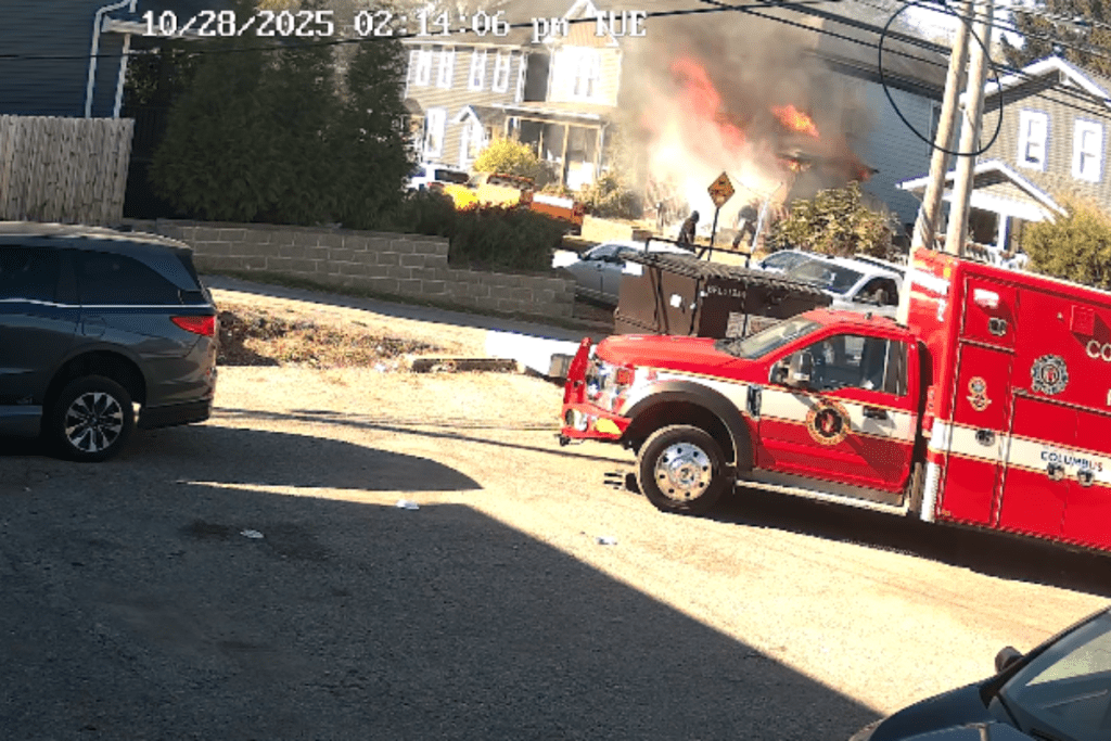 Columbus Fire Lieutenant Hailed as Hero for Saving Dog Amid House Fire on W Markison Avenue