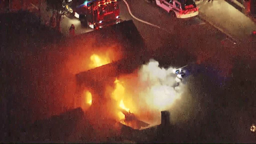 Crews battle massive fire at downtown Milford tavern