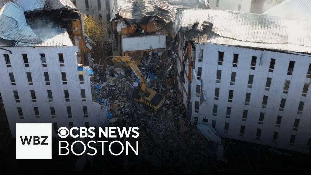 Firefighters begin demolishing building near UMass Amherst campus after fire