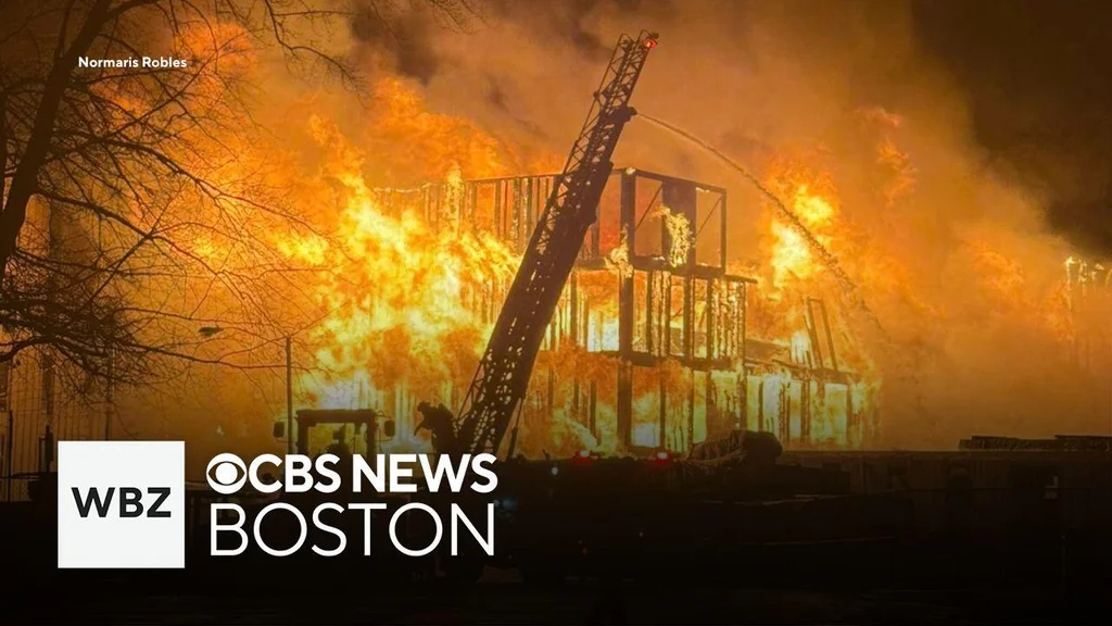 Crews battle massive fire near UMass Amherst campus