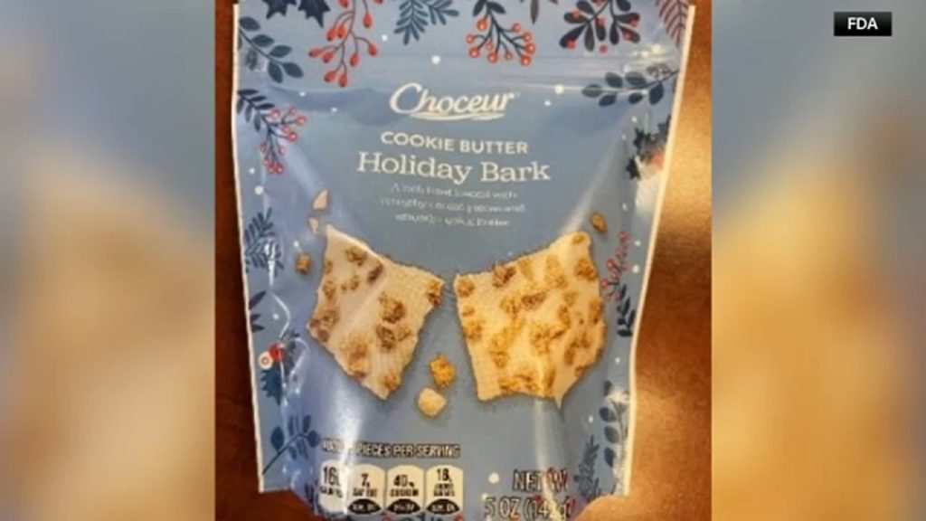 Holiday bark sold at Aldi recalled for possible undeclared allergens