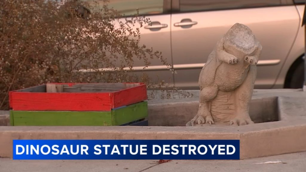 Manayunk mourns beloved ‘Bridget the Dino’ after vandal destroys neighborhood statue