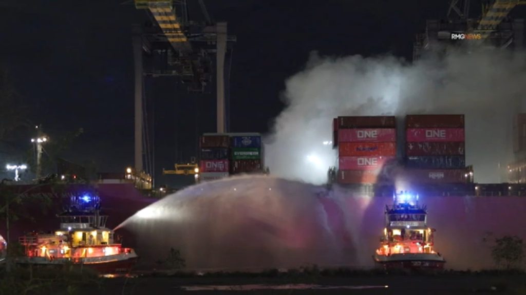 Alerts were sent hours after fire started in Port of LA; official calls timing ‘unacceptable’