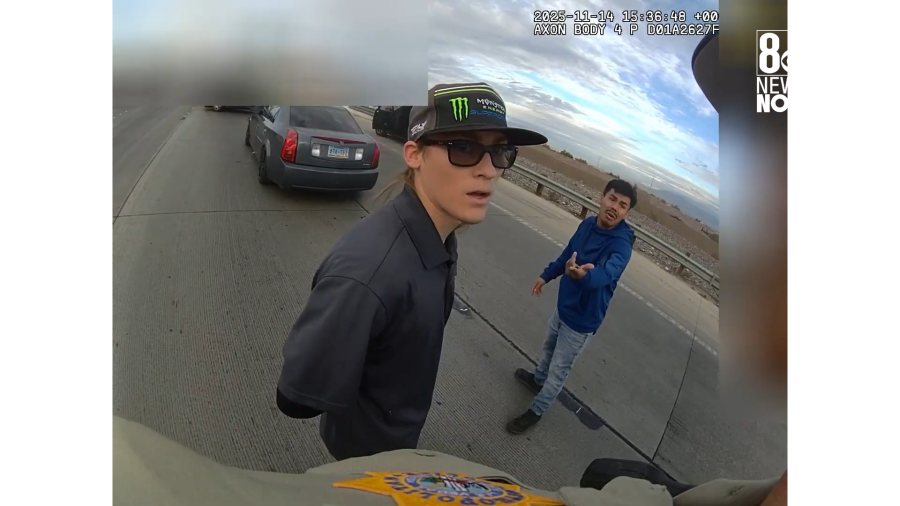 Las Vegas police release video of deadly road-rage shooting: ‘My kid is dead’