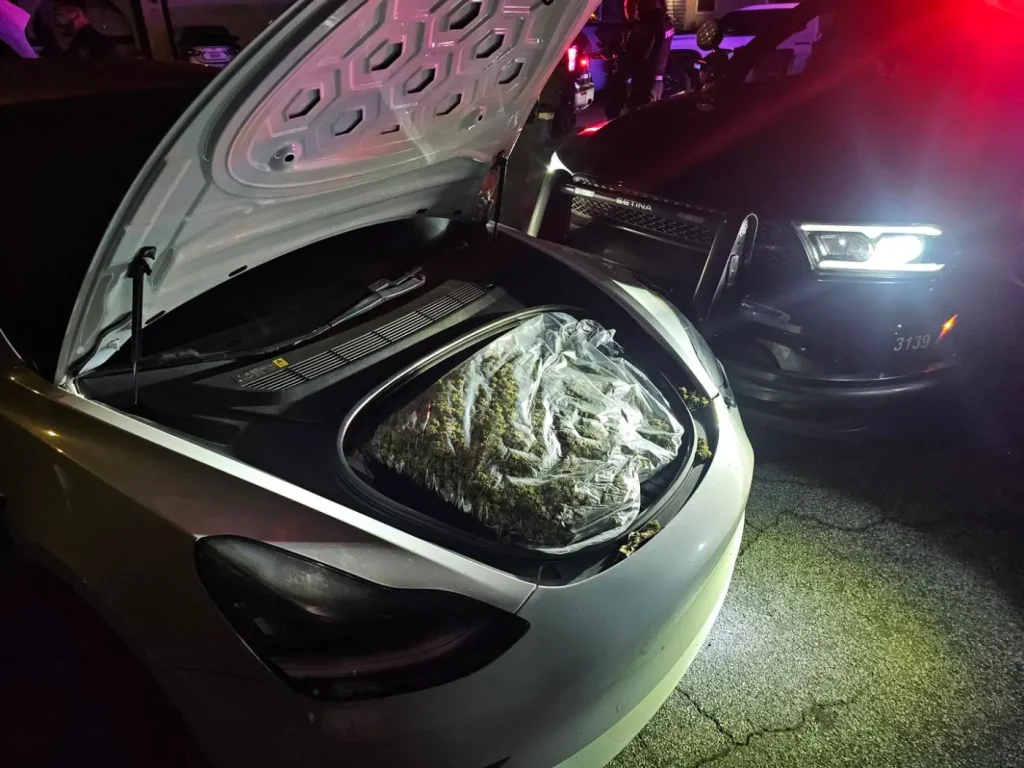 Stolen marijuana found in Tesla after pursuit ends in Gilroy