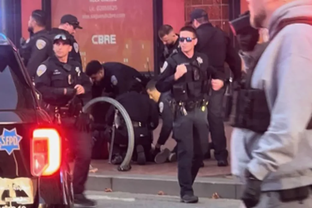 S.F. police shoot dog, then owner, on busy downtown street