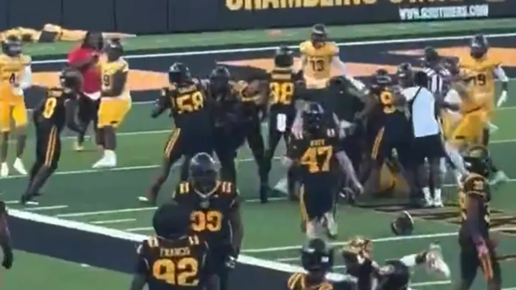 27 college football players suspended following mass on-field brawl – ‘we’re extremely disappointed’