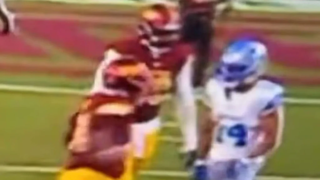 Two Washington Commanders players ejected in shocking scenes after unprovoked punch at rival and contact with official