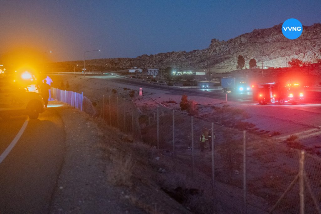 Motorcyclist Dies After Crashing Off Frontage Road Along Southbound 15 Freeway in Victorville