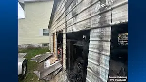 Garage damaged by fire on Thanksgiving in Washington County
