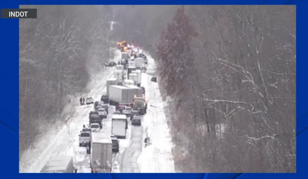 Massive 45 Car Pileup Halts Traffic in ‘Largest Wreck’ Midwest Firemen Have Ever Seen