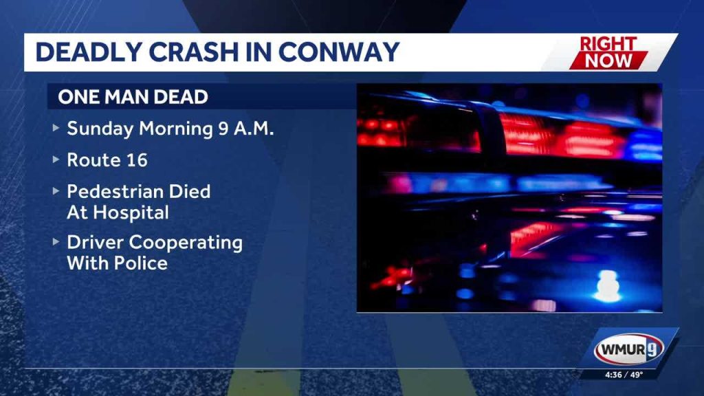 Man fatally struck by vehicle on Route 16 in North Conway