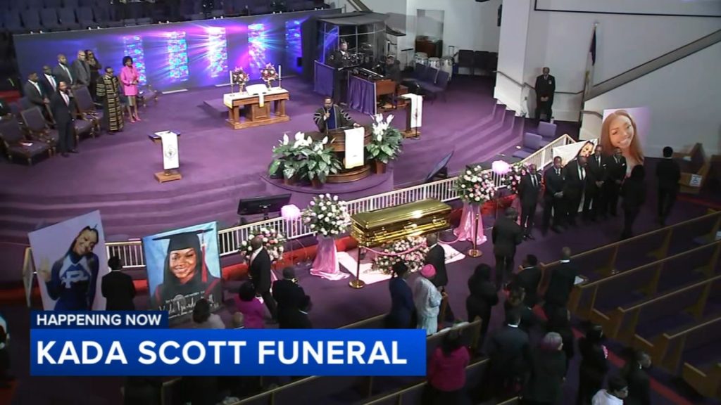 Loved ones gather to remember Kada Scott at Mount Airy funeral service