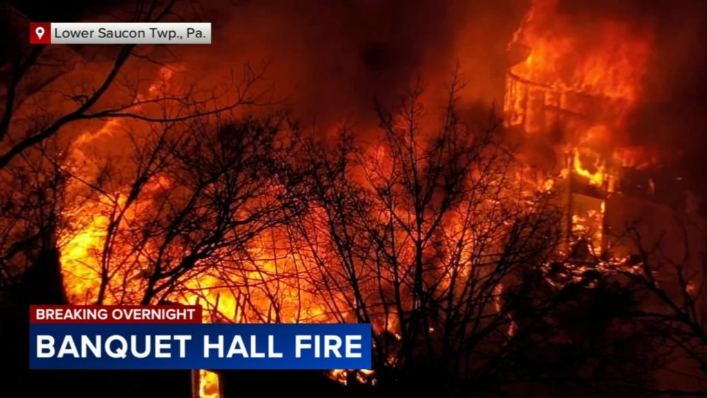 Fire destroys banquet hall in Lower Saucon Township
