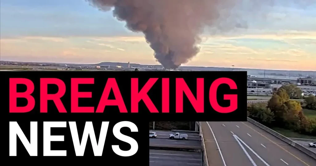 Plane explodes in fireball crash close to Louisville airport