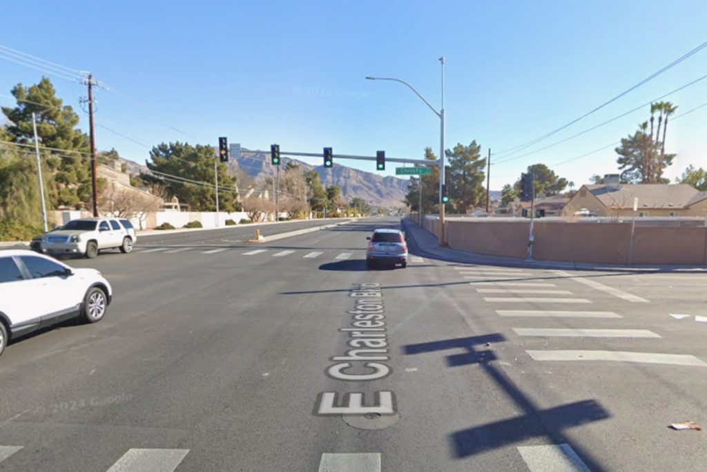 Lanes Closed on Charleston Boulevard Following Evening Crash with Injuries in Las Vegas