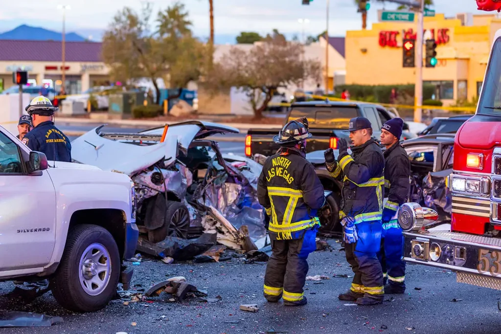 Teen driver charged after deadly 12-car crash in northwest Las Vegas Valley