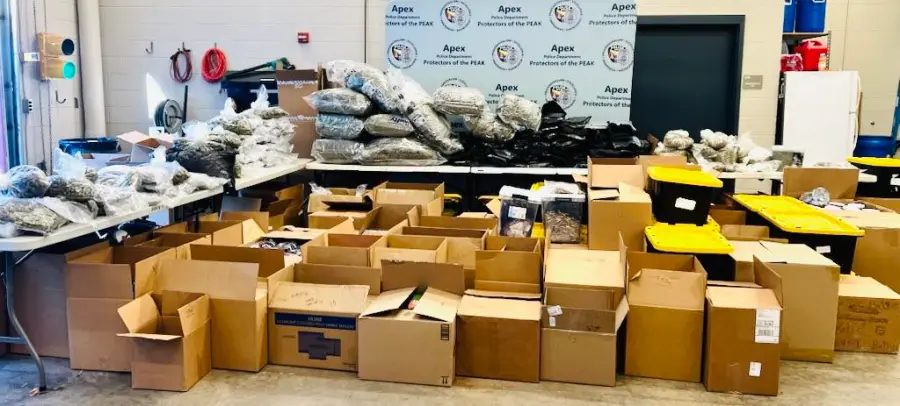 More than 1K pounds of illegal THC products seized from vape stores in Apex, police say