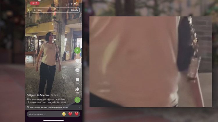 That’s so messed up’: Police searching for a woman accused of pepper-spraying 8 people on a River Walk boat