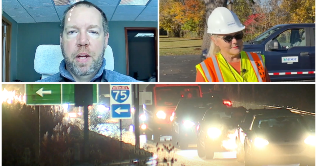 Drivers frustrated over new stop signs installed on Grange Hall over I-75