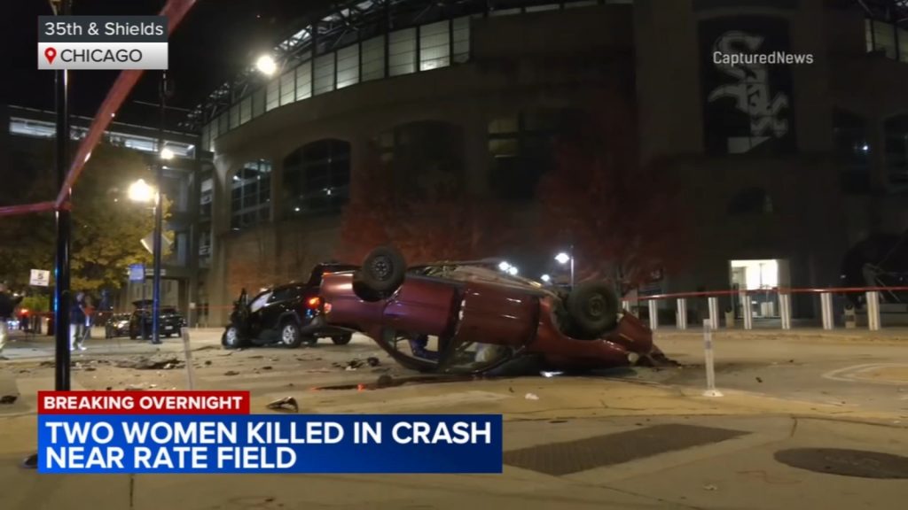 2 killed, 2 injured in crash near Rate Field, Chicago police say