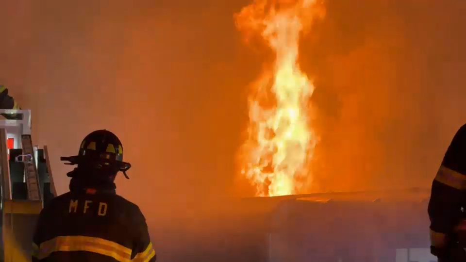 Fire damages bagel shop, Ralph’s Italian Ice in Franklin Square on Long Island