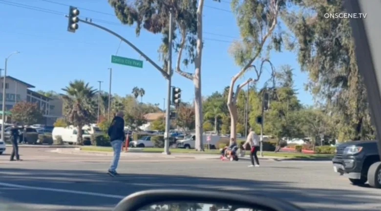 Man accused of wielding knife shot by police on busy North County street