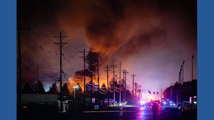 Dramatic videos show the burning UPS cargo plane crash in a massive fireball
