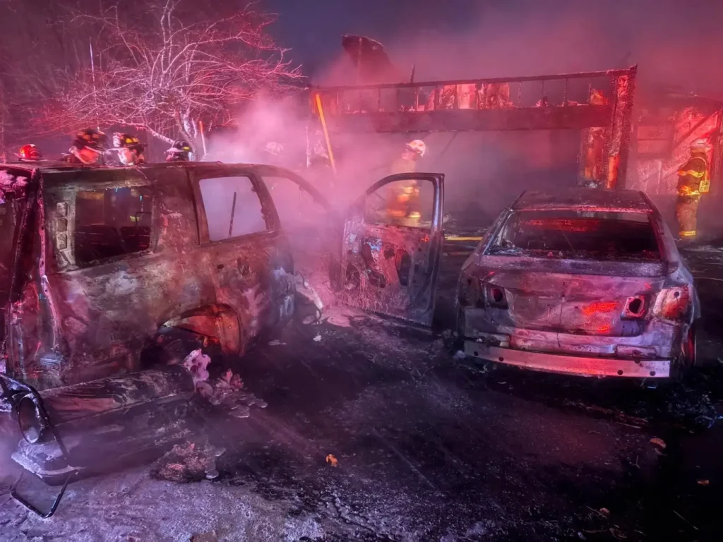 Chesterfield Twp. house fire sends 2 people to the hospital