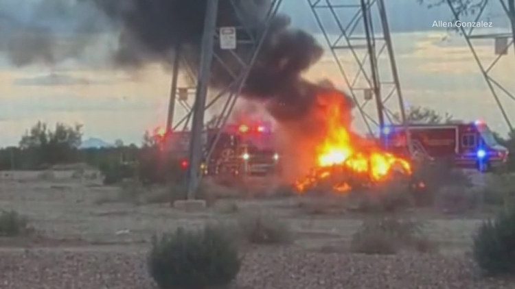 1 dead after Tesla catches fire in Buckeye crash