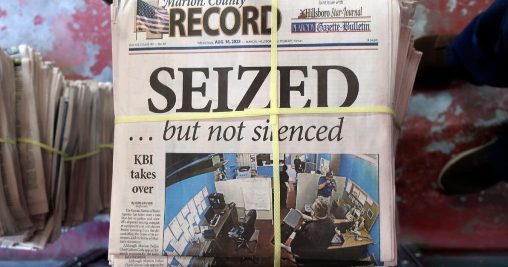 Kansas county agrees to pay $3 million and apologize over a raid on a small-town newspaper