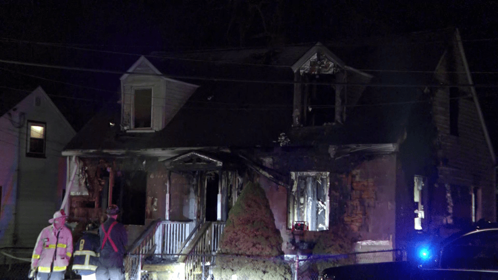 1 hospitalized after fire rips through home in Boston’s Hyde Park