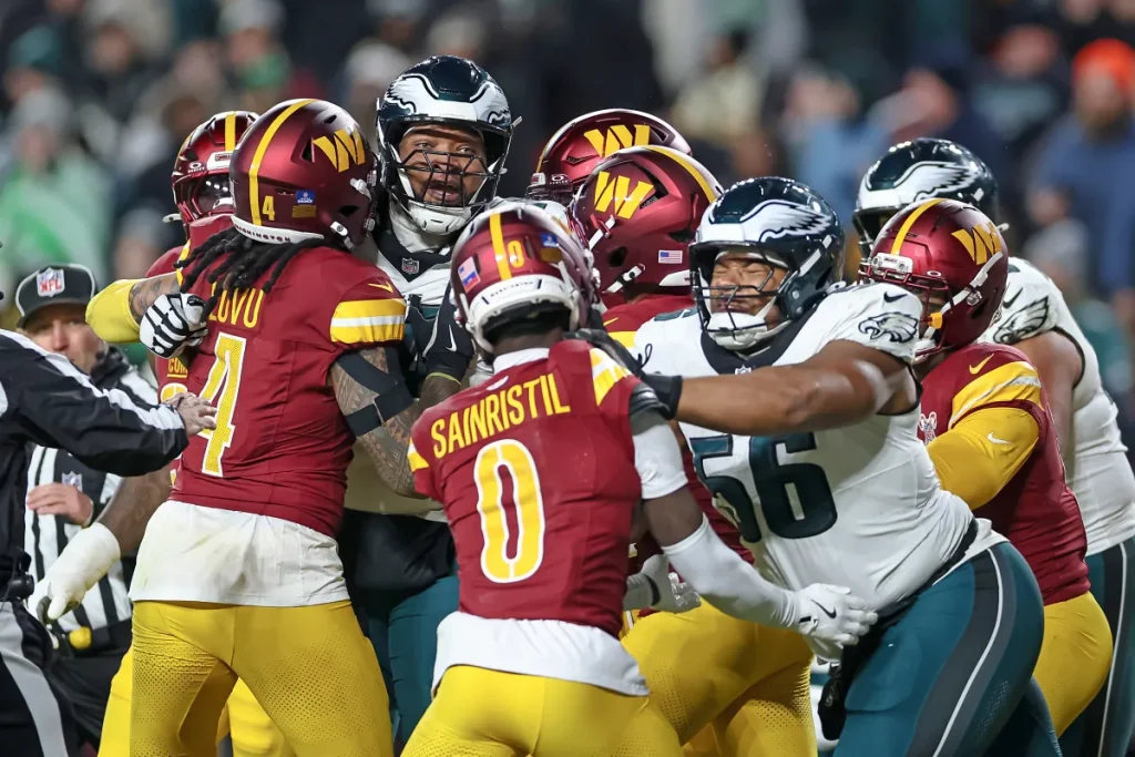 NFL Drops Hammer on Several Players After Massive Commanders-Eagles Brawl